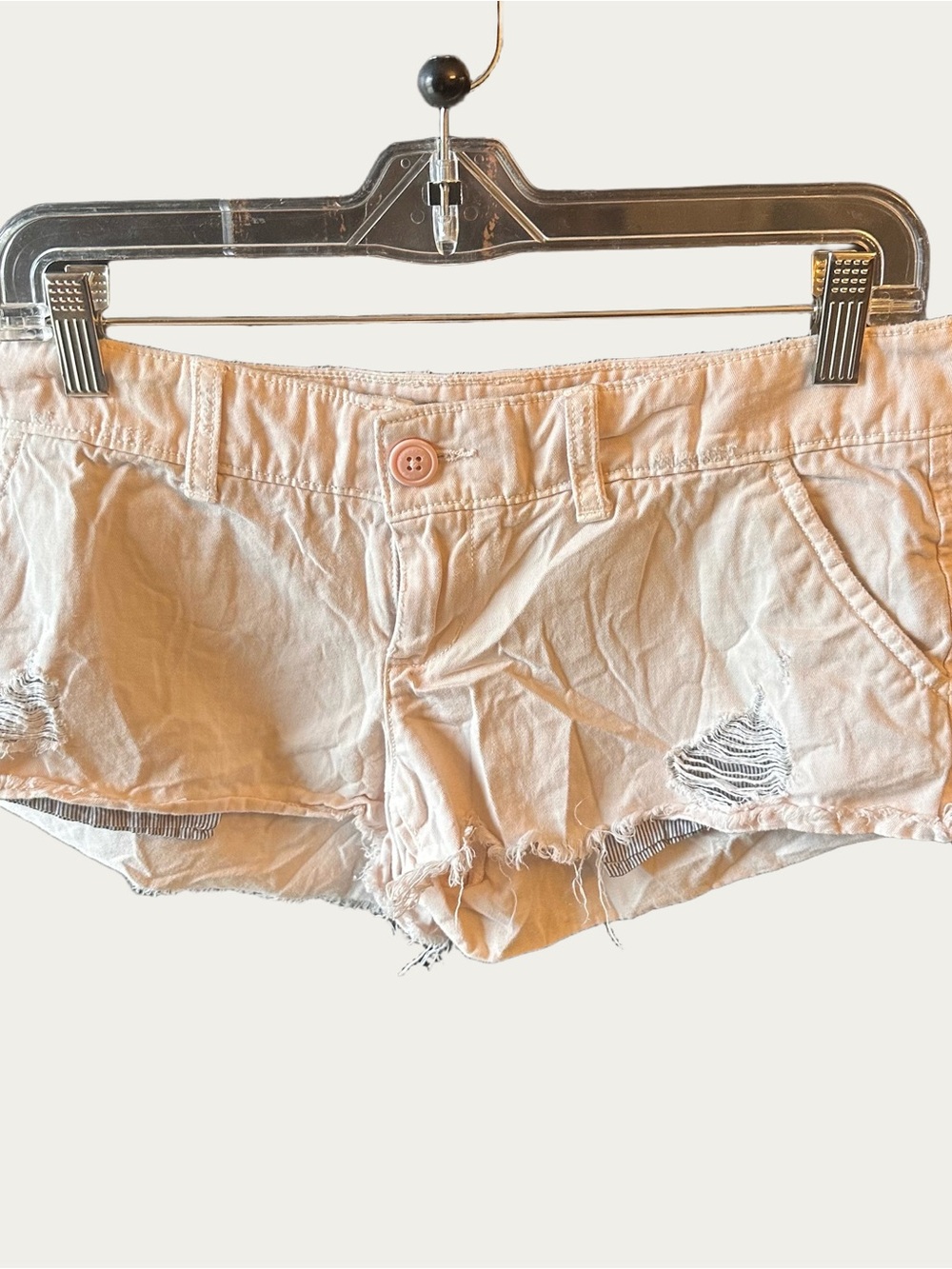 American Eagle Outfitters Baby Pink Distressed Shorts 2